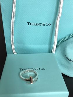 Authentic Tiffany And Company Ring With 18K Rose Gold
