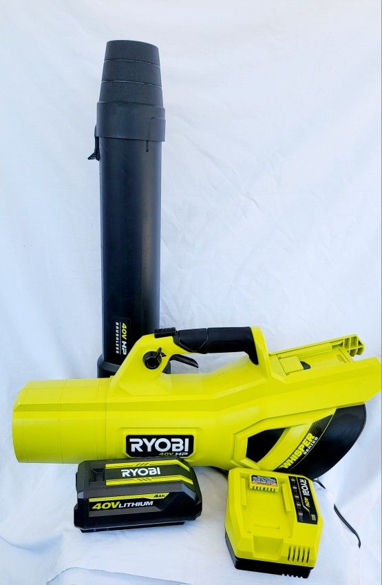 Brushless Whisper Series 160 MPH 650 CFM Cordless Battery Leaf Blower with 4.0 Ah Battery and Charger