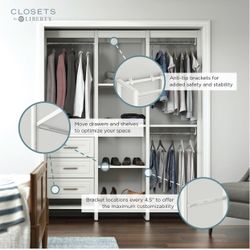 Home Storage and Org. 31" W Closet System