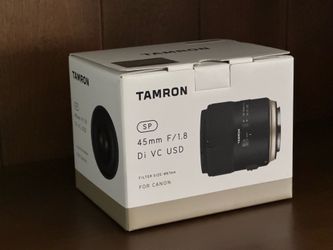 Tamron F1.8 VC 45mm USD Lens for Canon - Black