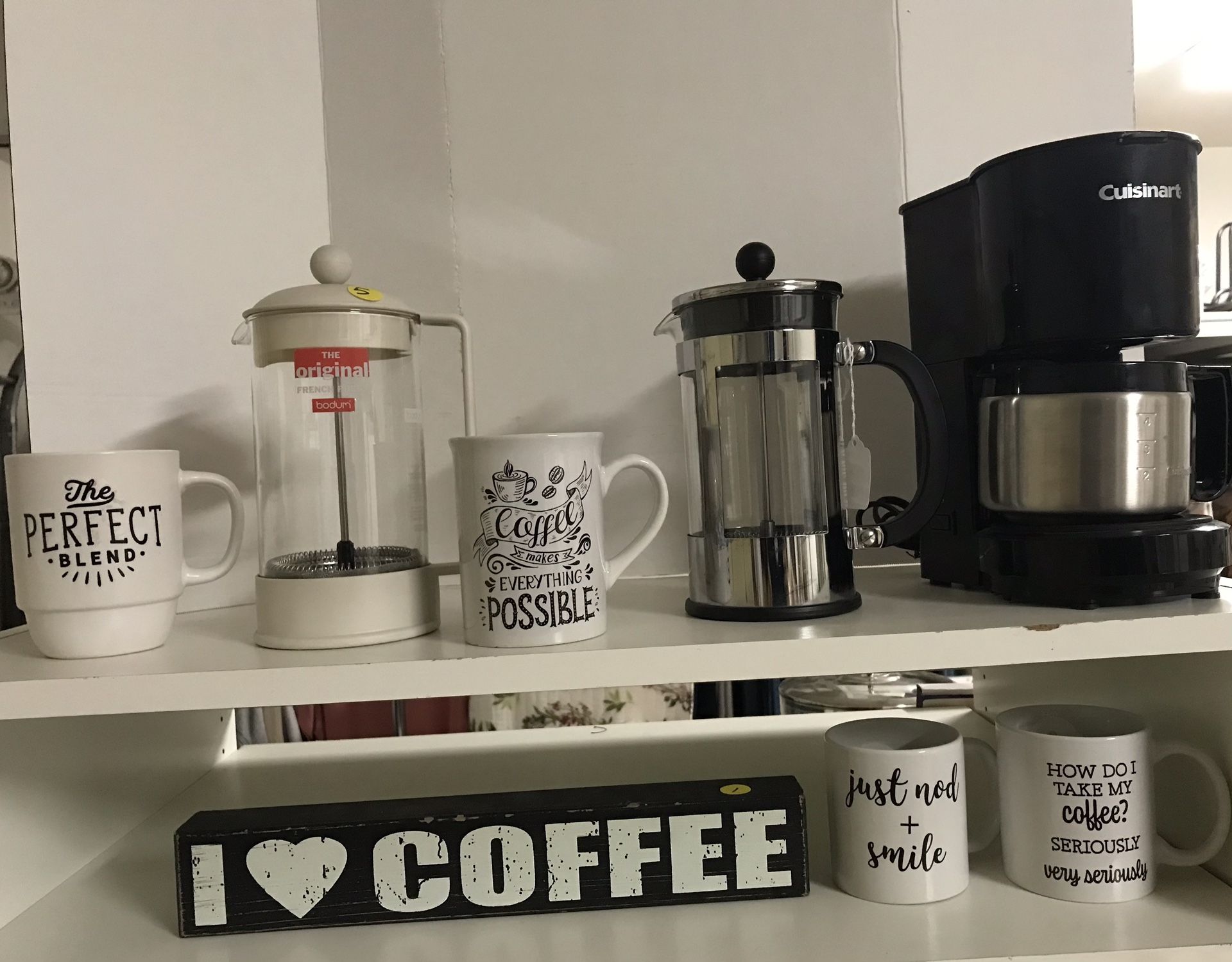 French Press Coffee Pot And 4 Cup Cuisanrt