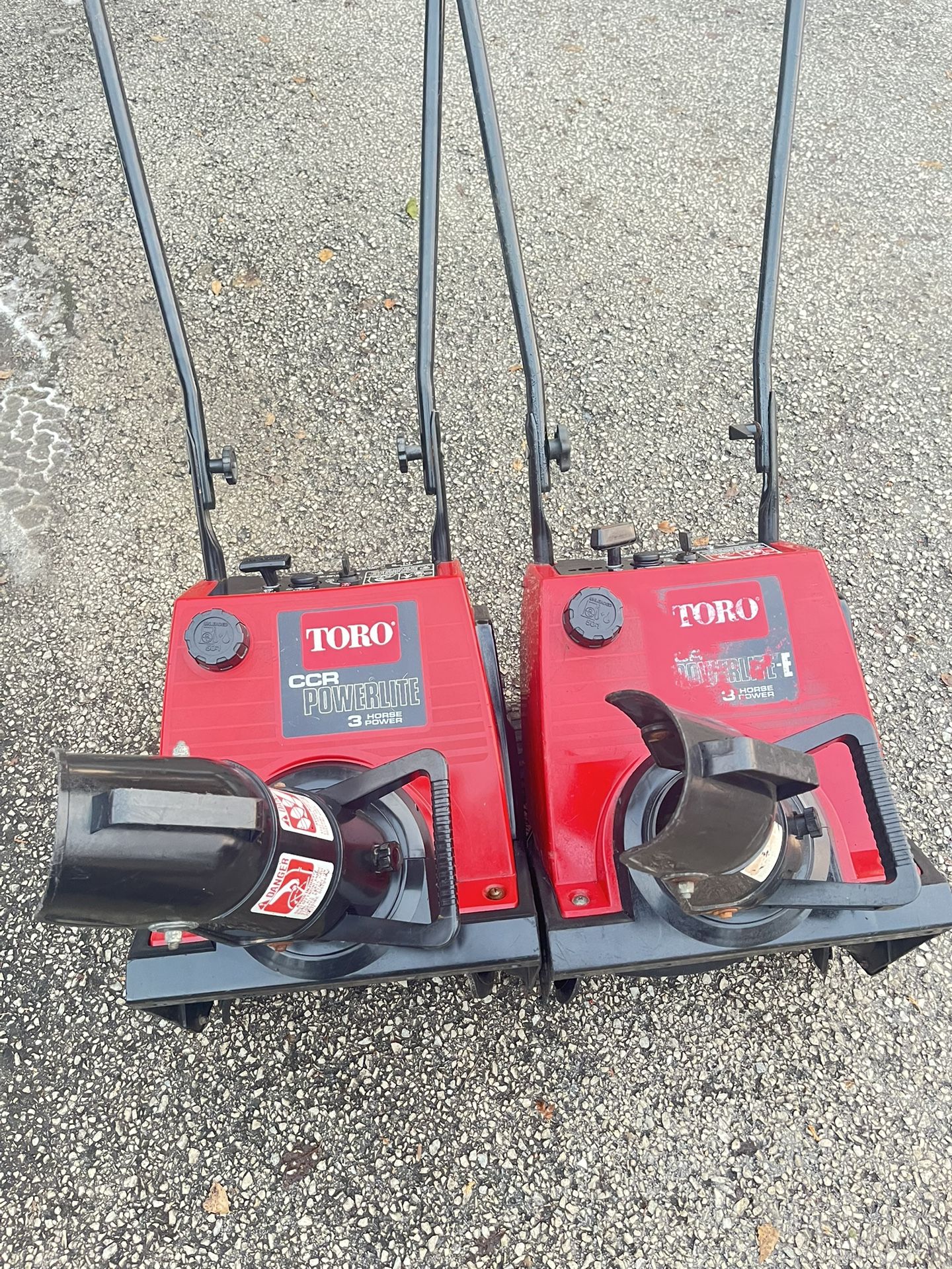 Toro Powerlite 16” 2-cycle Snowblower With New Paddles 2-cycle $180 Each 