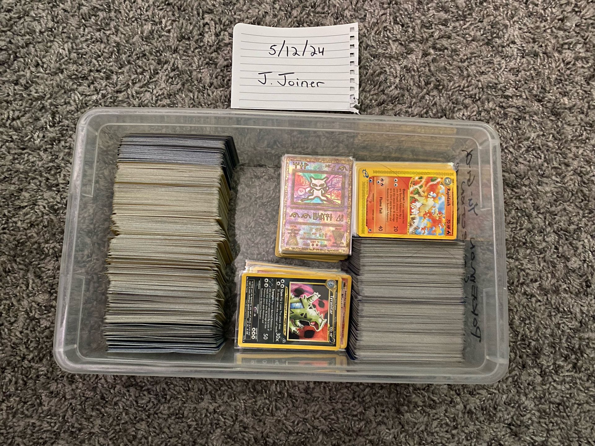 Vintage Pokémon Card Lot