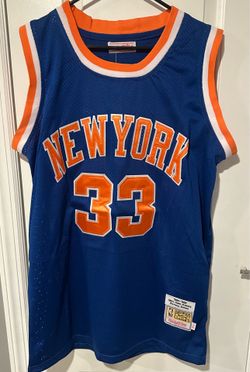 Patrick Ewing #33 New York Knicks Blue Mitchell & Ness Throwback Jersey Men’s large