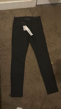 Black purple jeans