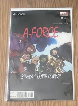 Marvel Comics: A-FORCE #1 Straight Outta Comics HIP HOP VARIANT NWA STRAIGHT OUTTA COMPTON HOMAGE COVER