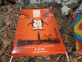 40"x 27" 2003 Twentieth Century Fox 28 Days Later Movie Poster