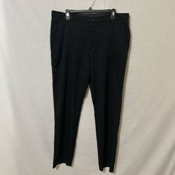 Black Dress Pants with Slim Fit and Streamlined Design