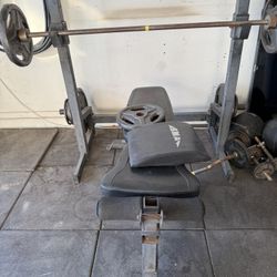 Weight Set And Bench