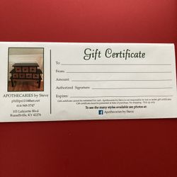 Gift Certificates