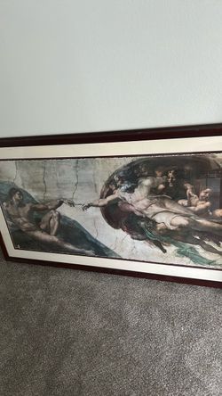Creation of Adam Framed Art Print