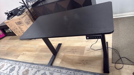 Black Electric Height-Adjustable Standing Desk