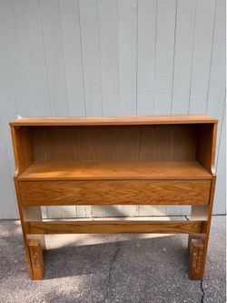 Solid wood twin headboard
