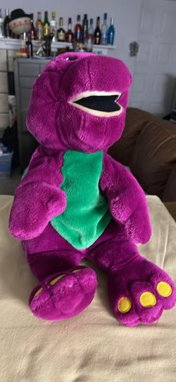 Vintage 1997 Actimates Barney Microsoft corporation plush toy