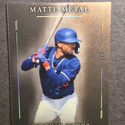 2026 Wild Card Matte Metal Mookie Betts Black Parallel 1/3 SSP Dodgers Rare