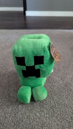 Minecraft Green Creeper Plush Coin Piggy Bank 9"