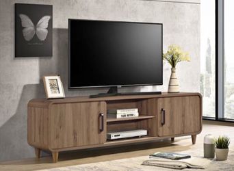 Mid-Century Modern Wood TV Stand