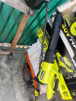 Ryobi lawnmower selfpropelled +weed eater & blower new 6