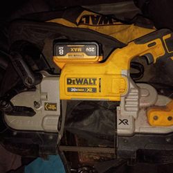 DeWalt 20 Volt Deep Cut Band Saw With Battery And Charger