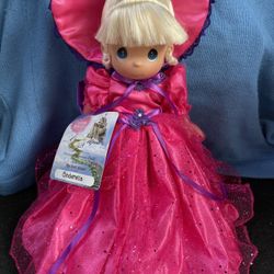 Rare Once Upon A Time Precious Moments CINDERELLA “Queen Of Hearts” Doll HTF