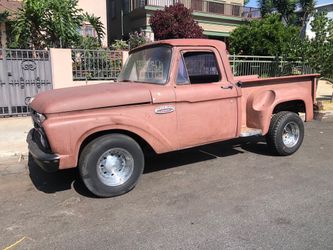 1965 Ford f100 Shortbed inline 6 3speed 15” Cragar wheels 5x5.5