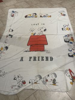 Vintage Charlie Brown Blanket