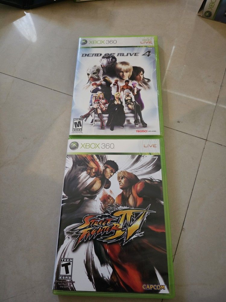 Street Fighter 4 and Doa4 Xbox 360