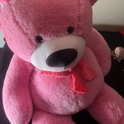 jumbo/ big/ huge teddy bear pink 