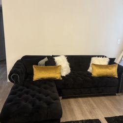 Black L Couch