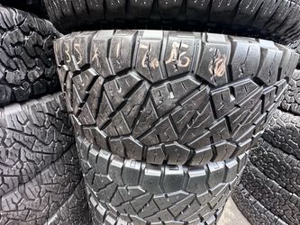 Set of 35x12.50R20LT Nitto Ridgegrappler Tires