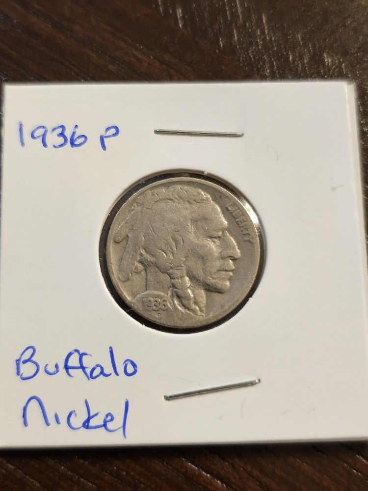 1936 P Buffalo Nickel