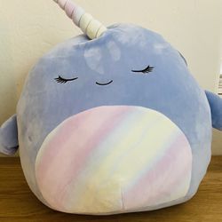 New Large Squishmallow Narwhal “Naomi” 16”