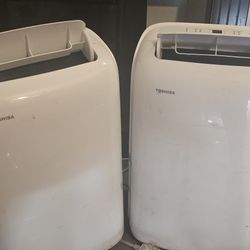 Two Toshiba Portable AC Units