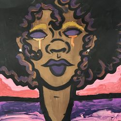 “Golden Tears” Painting By Aiyanna