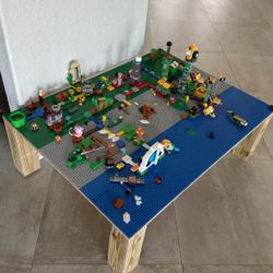 Multiple Mario Lego Set Plus Table. 
