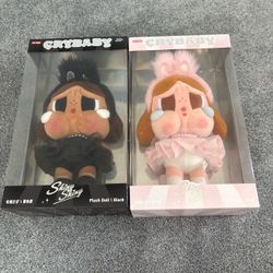 Lot of 2 Large Pop mart Crybaby Dolls