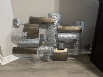 Modern Hammered Metal Art