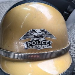 Vintage Police Helmet 