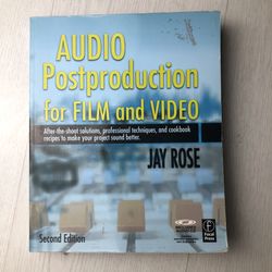 Audio Post Production For Film And Video Book