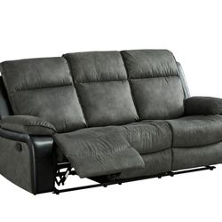 Woodsway Reclining Gray Sofa

