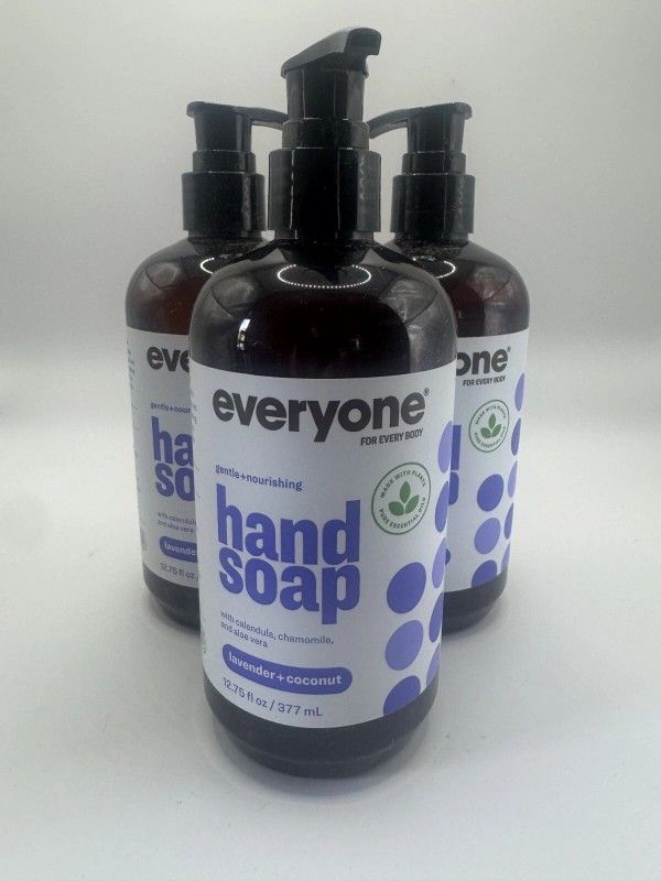 Everyone Liquid Hand Soap, 12.75 Ounce (Pack of 3), Lavender and Coconut,