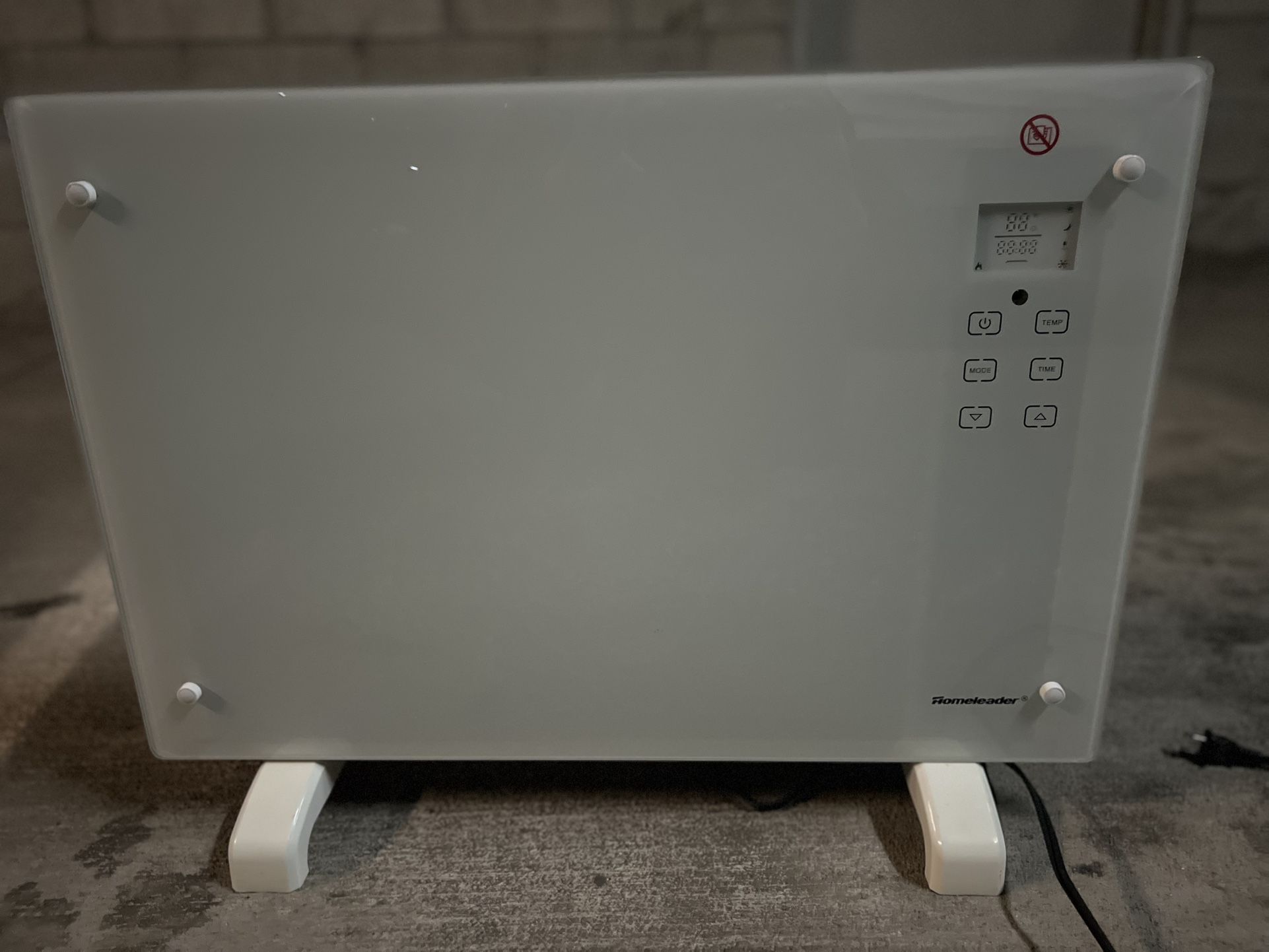 electric panlel heater crystal glass