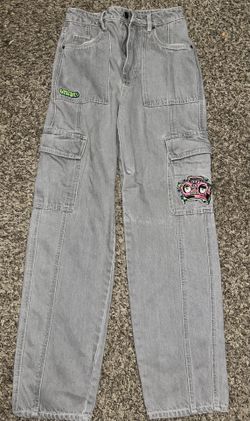Empyre Tori Porkchop Pocket Grey Cargo Skate Jeans