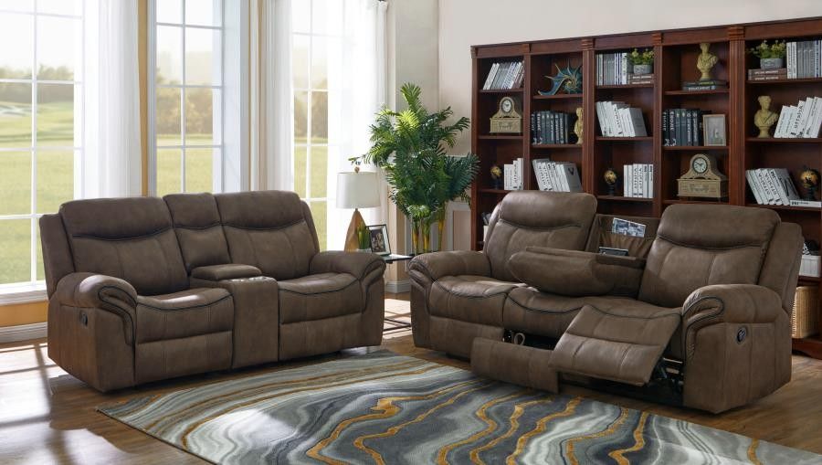 New Recliner Sofa And Loveseat In Microfiber