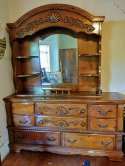 Antique Dresser with Mirror