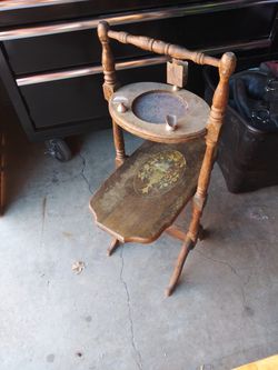 Antique ashtray stand