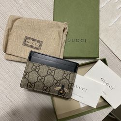 Gucci Card Holder Wallet “Bee Print”