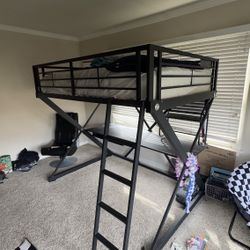 Bunk Bed And Desk Combo ***full Size