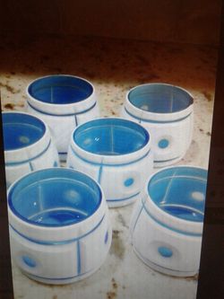 Crate & Barrel small vases or tealight candle holders