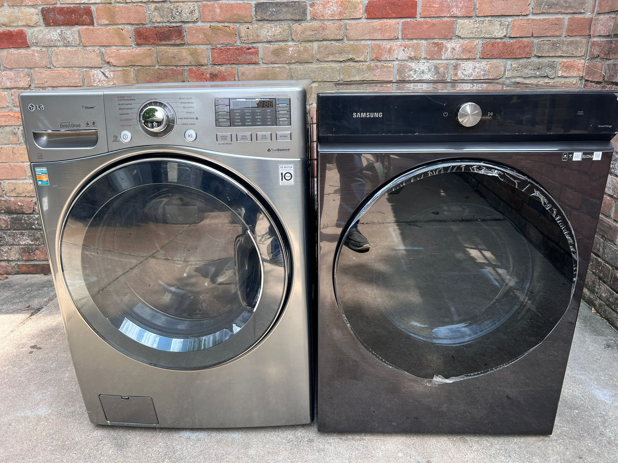 set washer and new dryer electric 